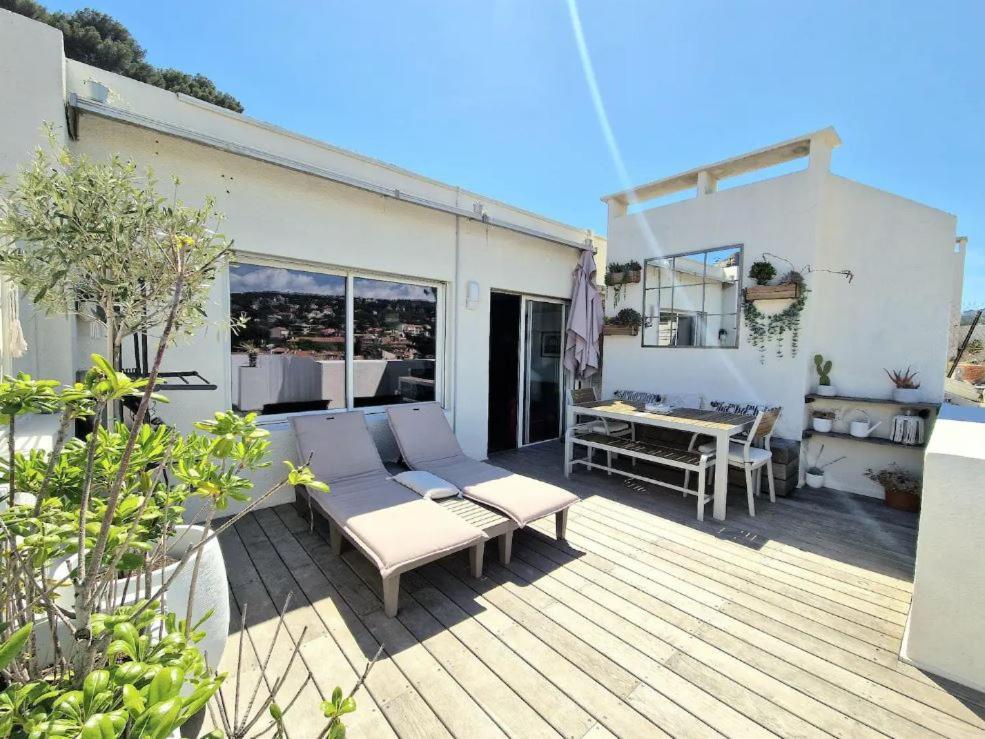 Le Rooftop - Hyper Centre - 5 Pers - Climatisation Apartment Cassis Luaran gambar